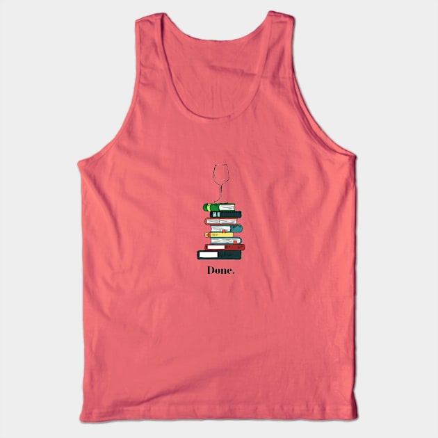 Bookworm To-Do List Tank Top by bookspry